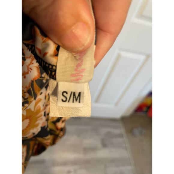 Free People Movement + ONZIE Floral and Geometric print Biker shorts S/M - Picture 7 of 11